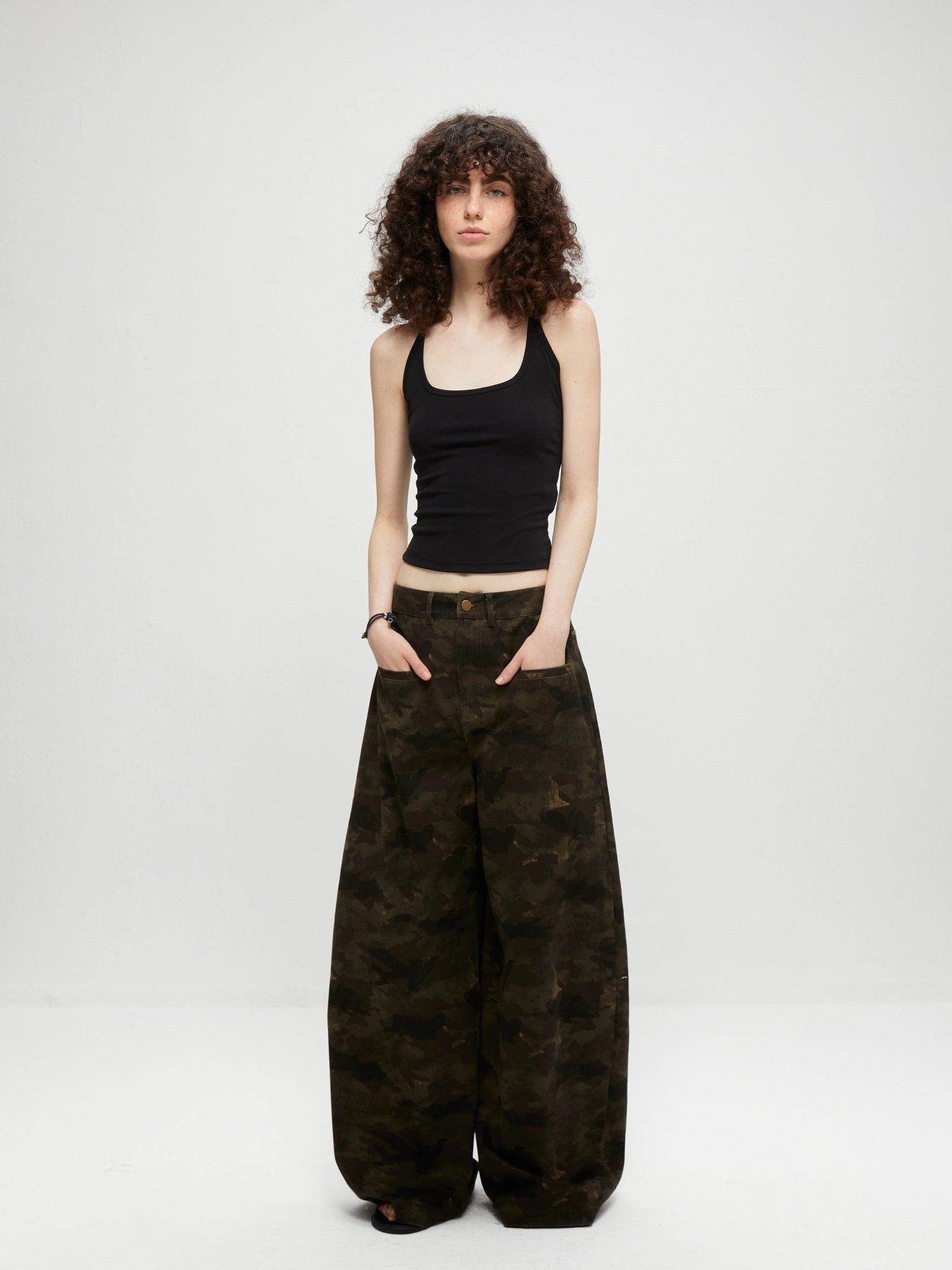 kvkv Vintage Camo Baggy Cargo Pants