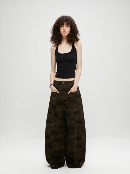 kvkv Vintage Camo Baggy Cargo Pants