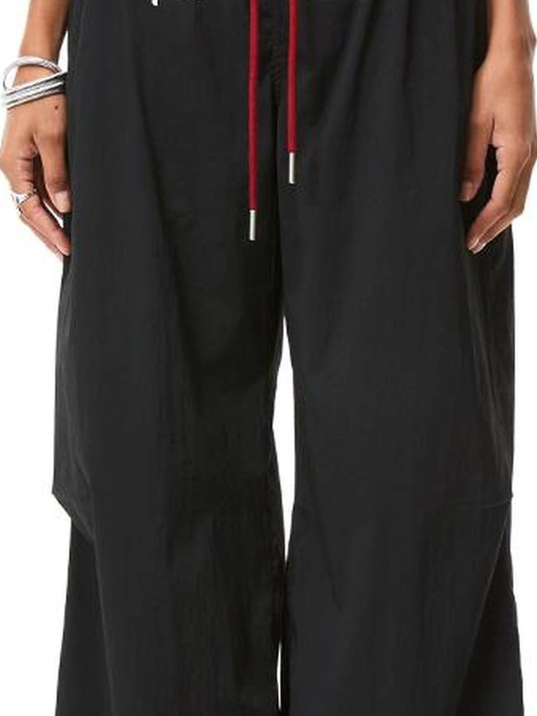 kvkv Vintage Cargo Wide Leg Pants With Adjustable Hem
