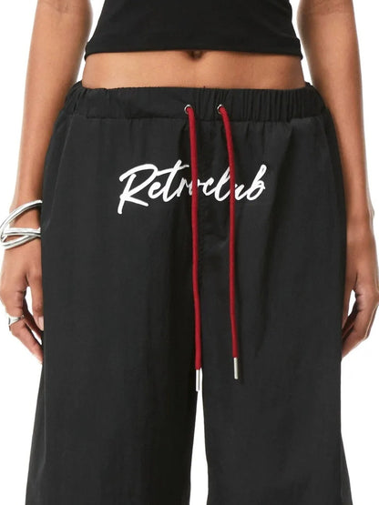 kvkv Vintage Cargo Wide Leg Pants With Adjustable Hem