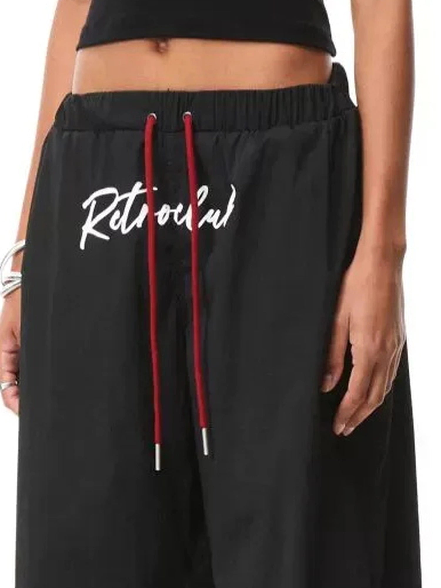 kvkv Vintage Cargo Wide Leg Pants With Adjustable Hem
