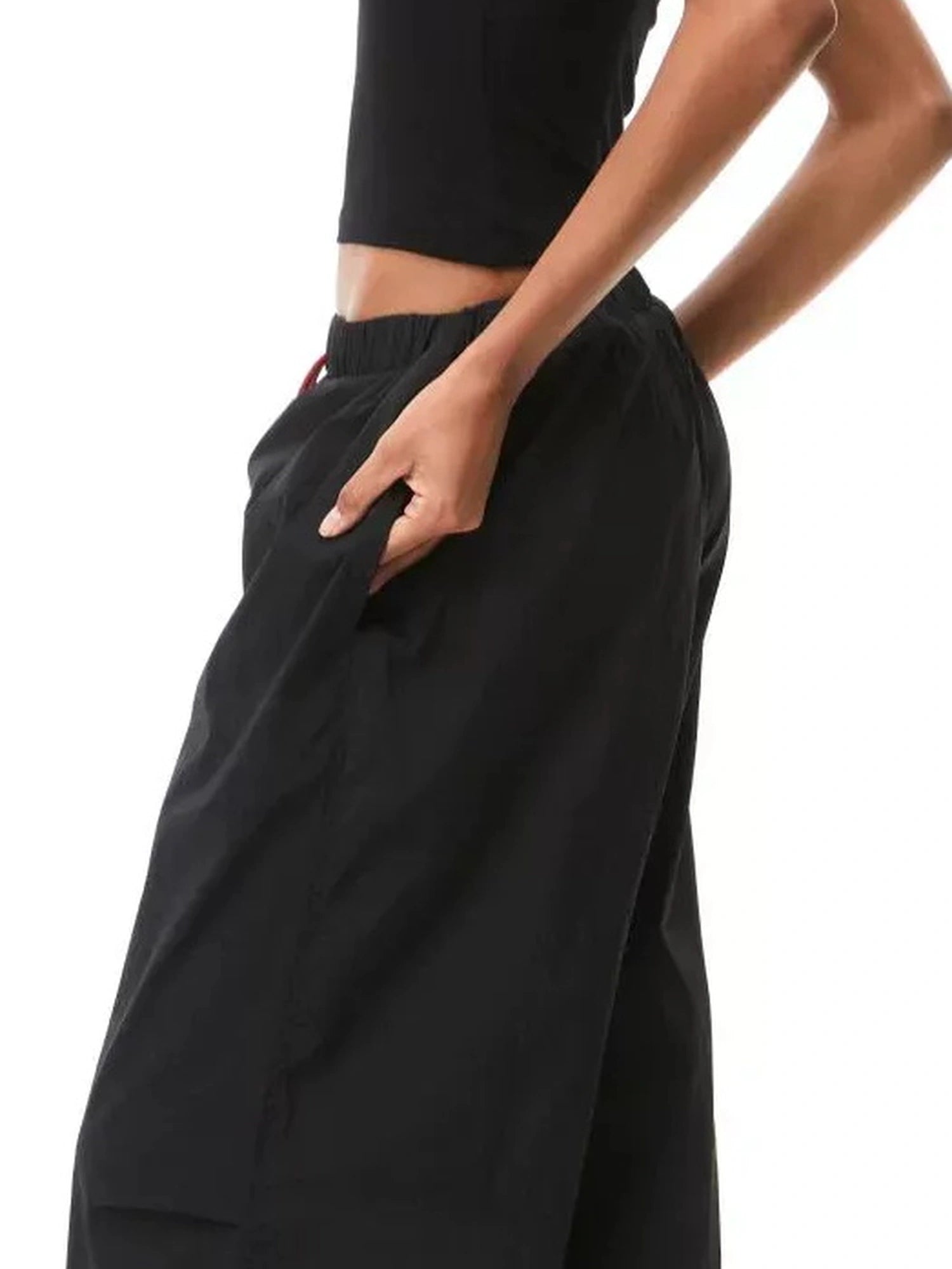 kvkv Vintage Cargo Wide Leg Pants With Adjustable Hem