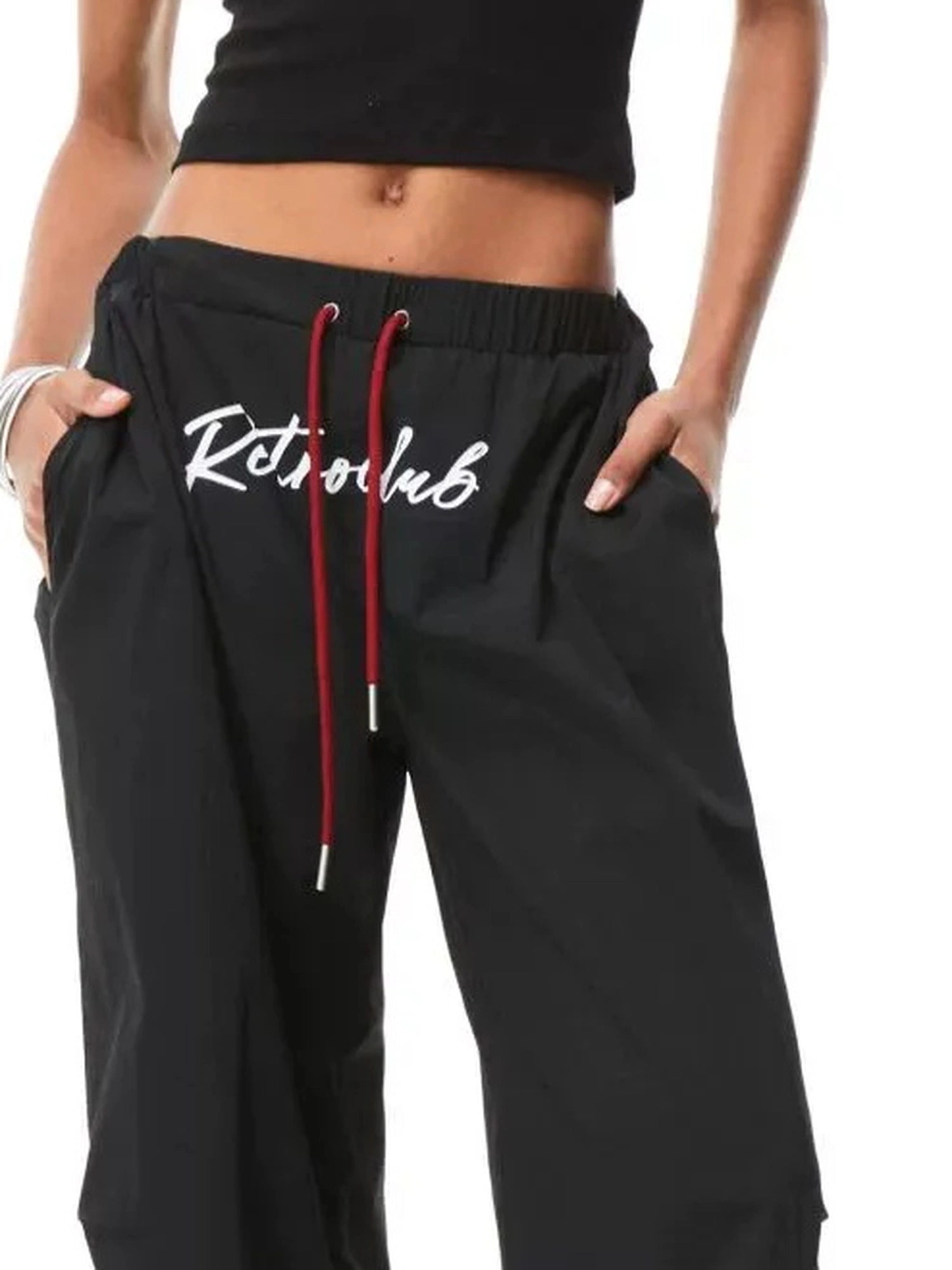 kvkv Vintage Cargo Wide Leg Pants With Adjustable Hem