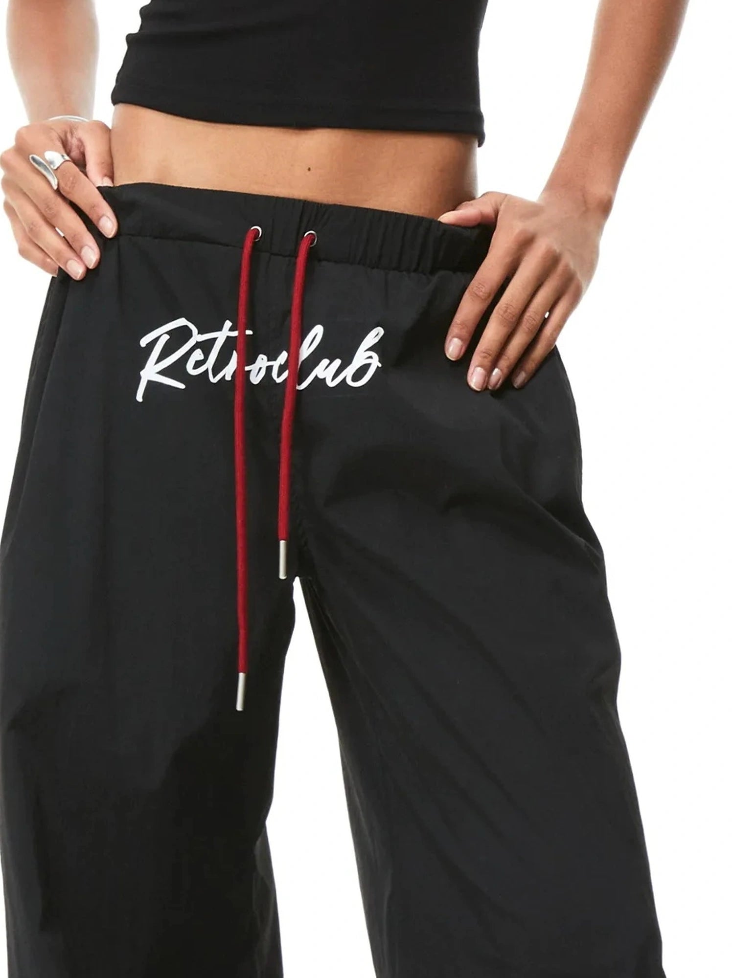 kvkv Vintage Cargo Wide Leg Pants With Adjustable Hem