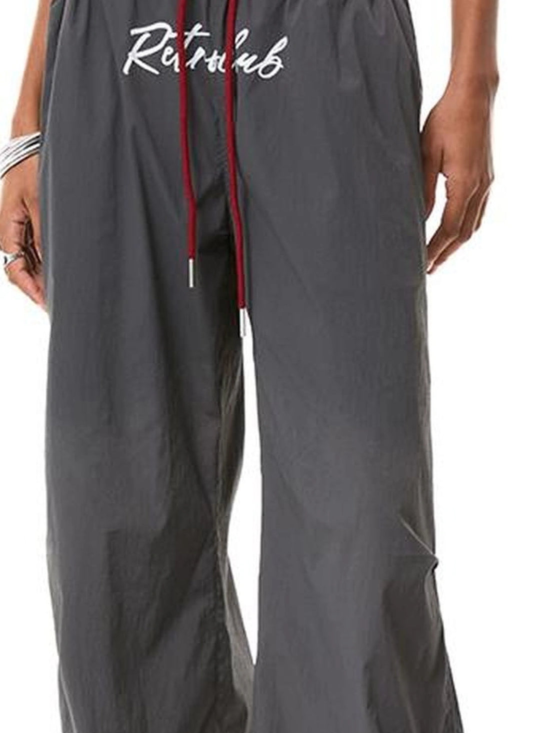 kvkv Vintage Cargo Wide Leg Pants With Adjustable Hem