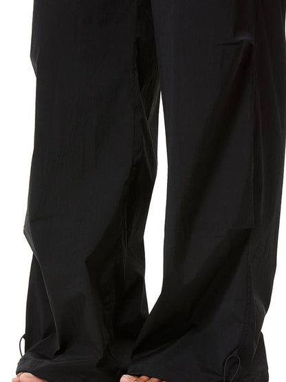 kvkv Vintage Cargo Wide Leg Pants With Adjustable Hem