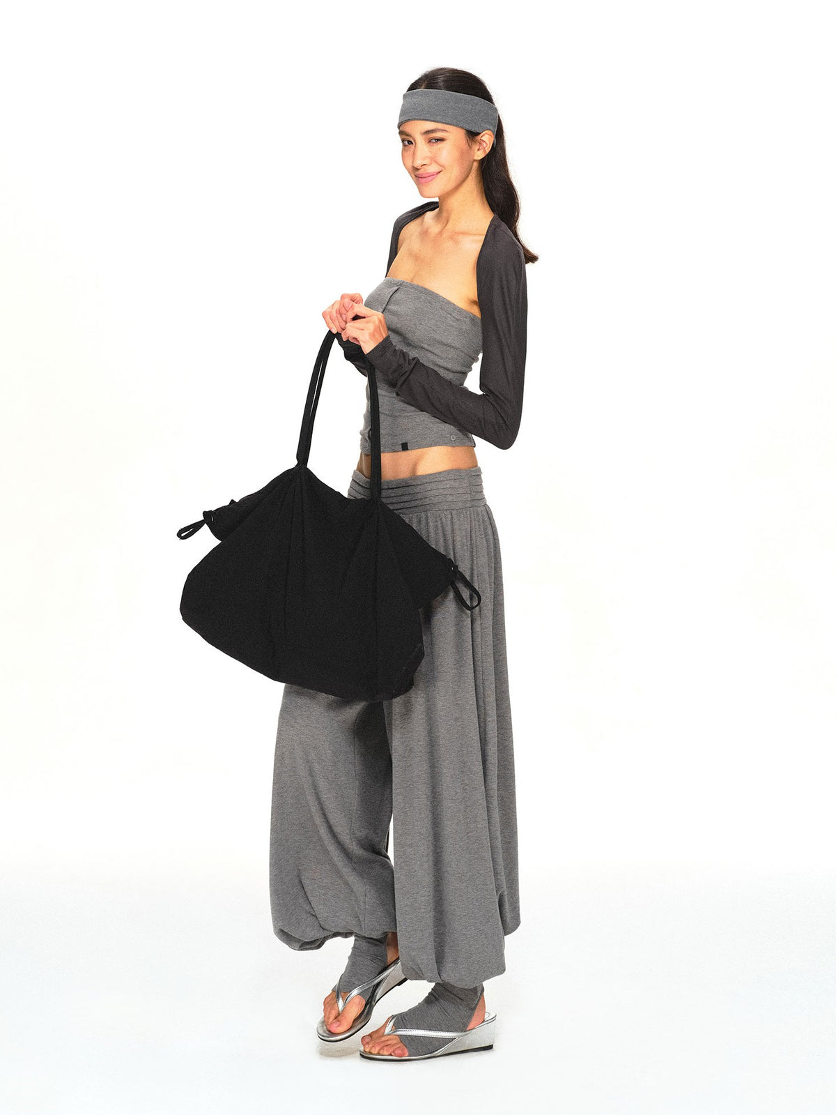 kvkv Vintage Grey Structured Slim Fit Women&