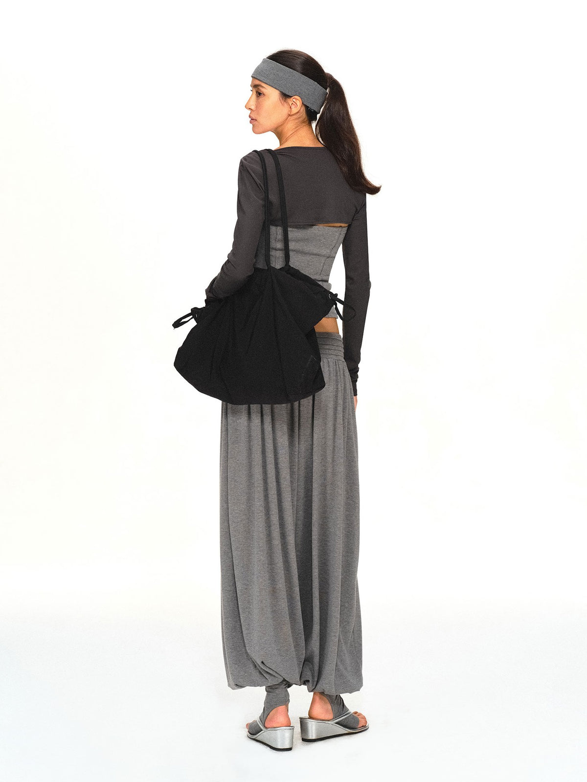 kvkv Vintage Grey Structured Slim Fit Women&