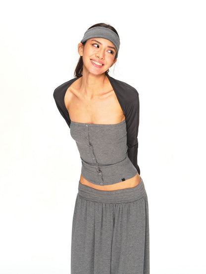 kvkv Vintage Grey Structured Slim Fit Women&