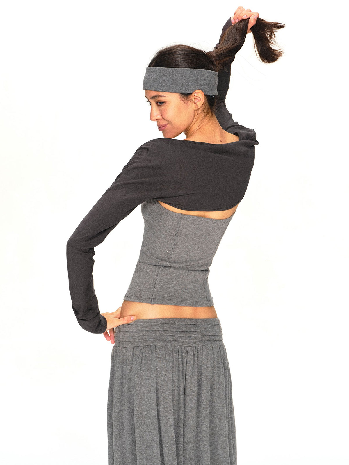 kvkv Vintage Grey Structured Slim Fit Women&
