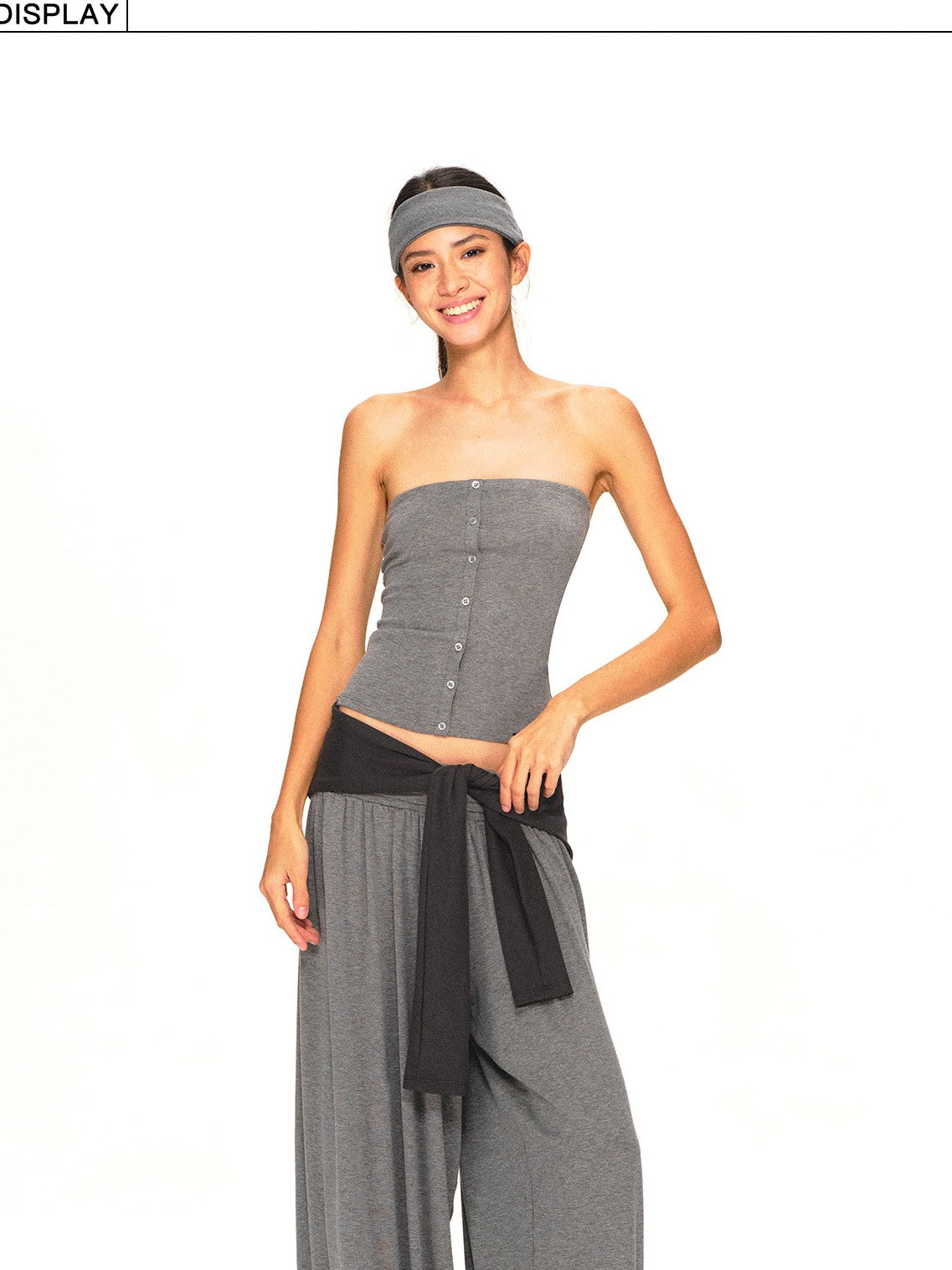 kvkv Vintage Grey Structured Slim Fit Women&