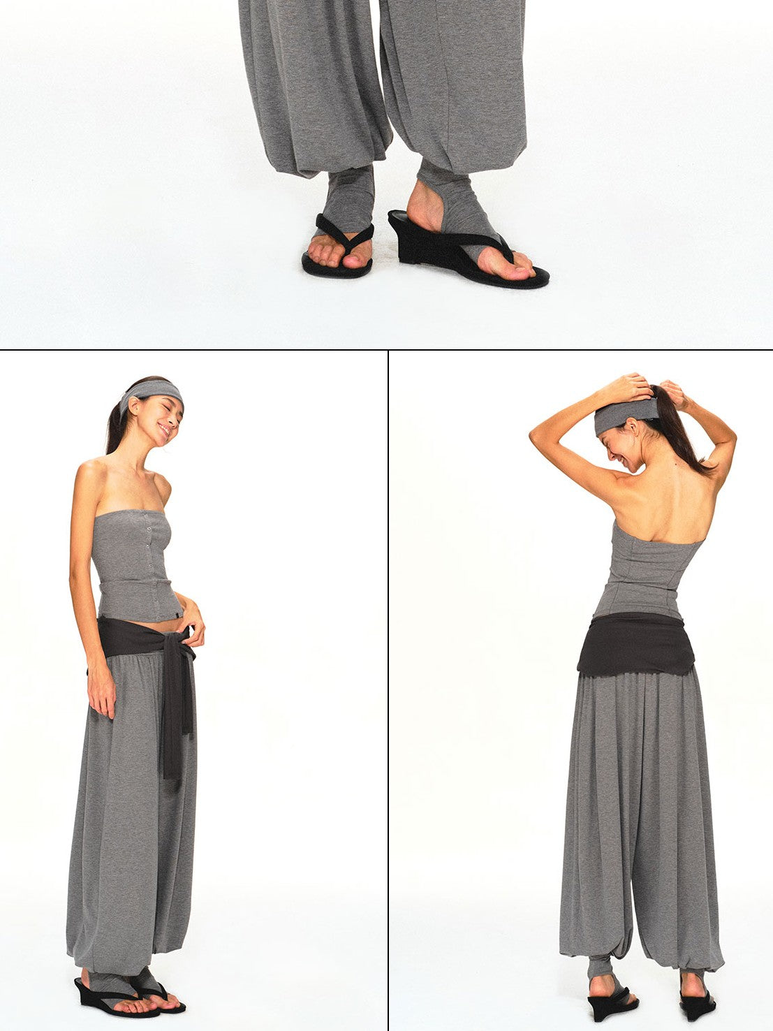 kvkv Vintage Grey Structured Slim Fit Women&