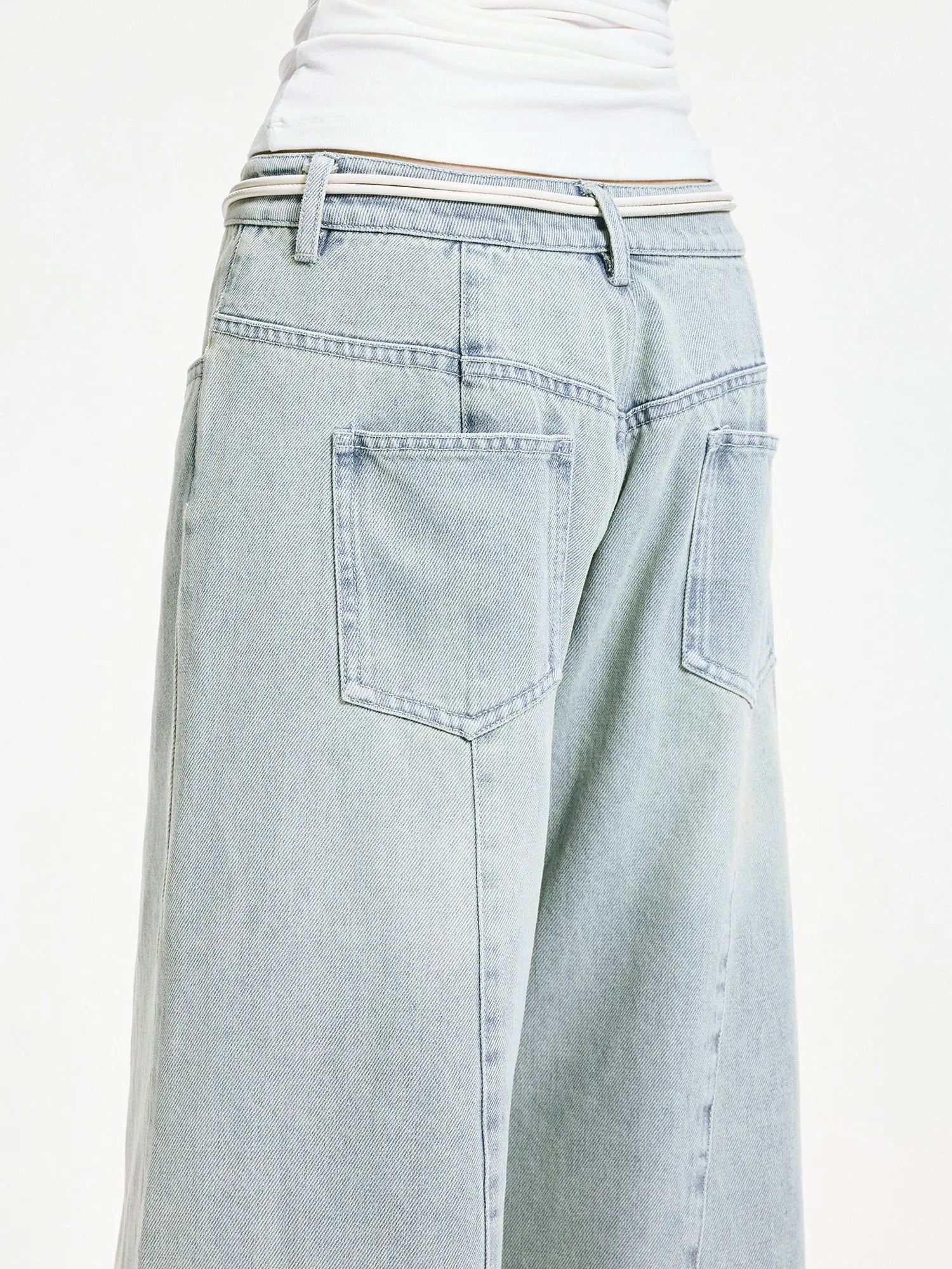kvkv Vintage Ice Wash Blue Arc Flared Jeans