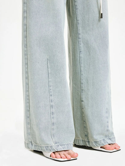 kvkv Vintage Ice Wash Blue Arc Flared Jeans