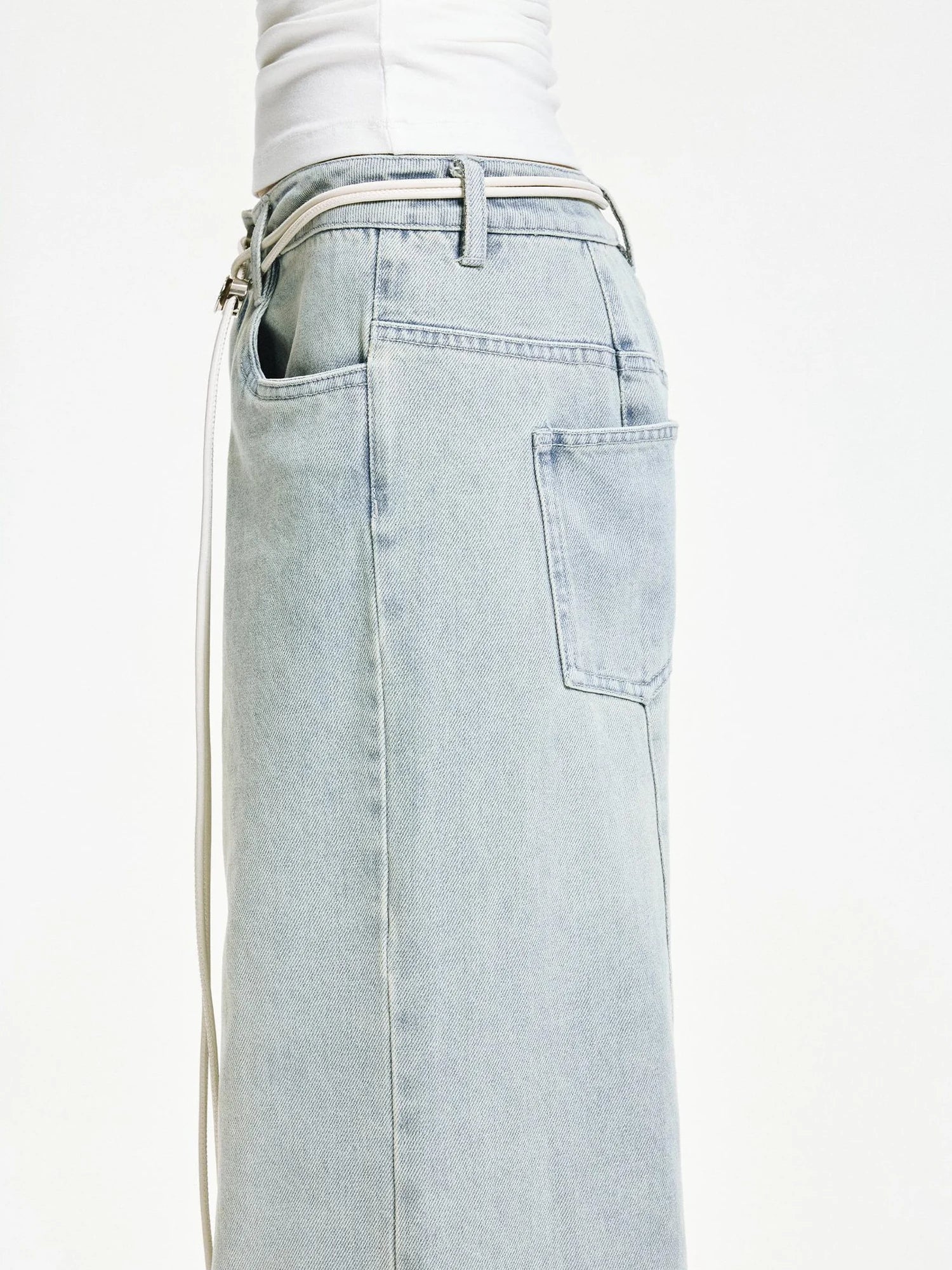 kvkv Vintage Ice Wash Blue Arc Flared Jeans