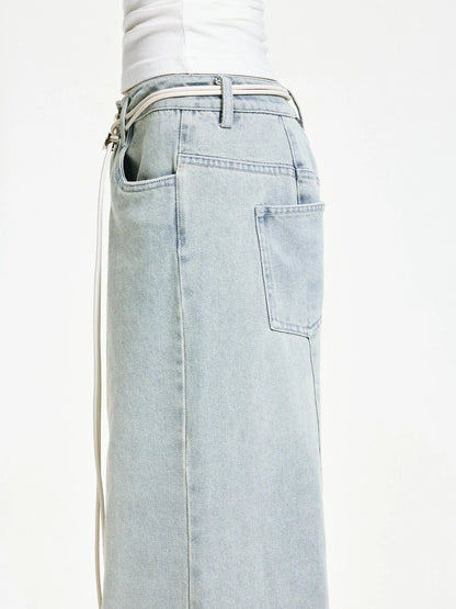 kvkv Vintage Ice Wash Blue Arc Flared Jeans
