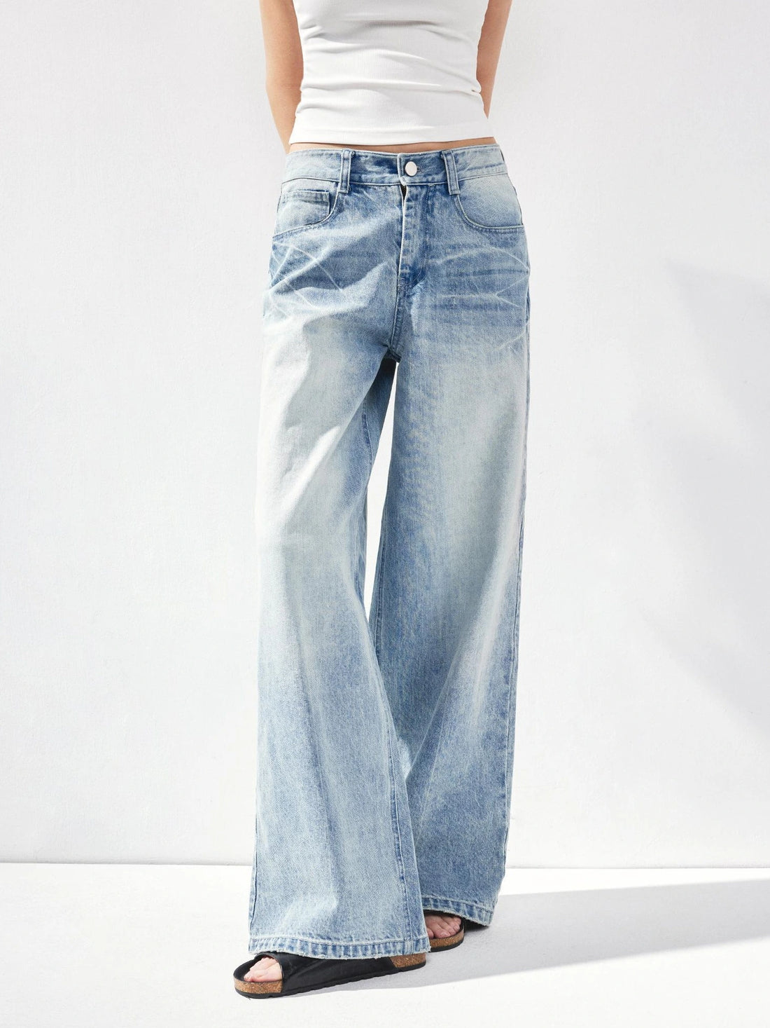 kvkv Vintage Light Blue Washed Boyfriend Jeans