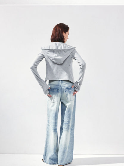 kvkv Vintage Light Blue Washed Boyfriend Jeans