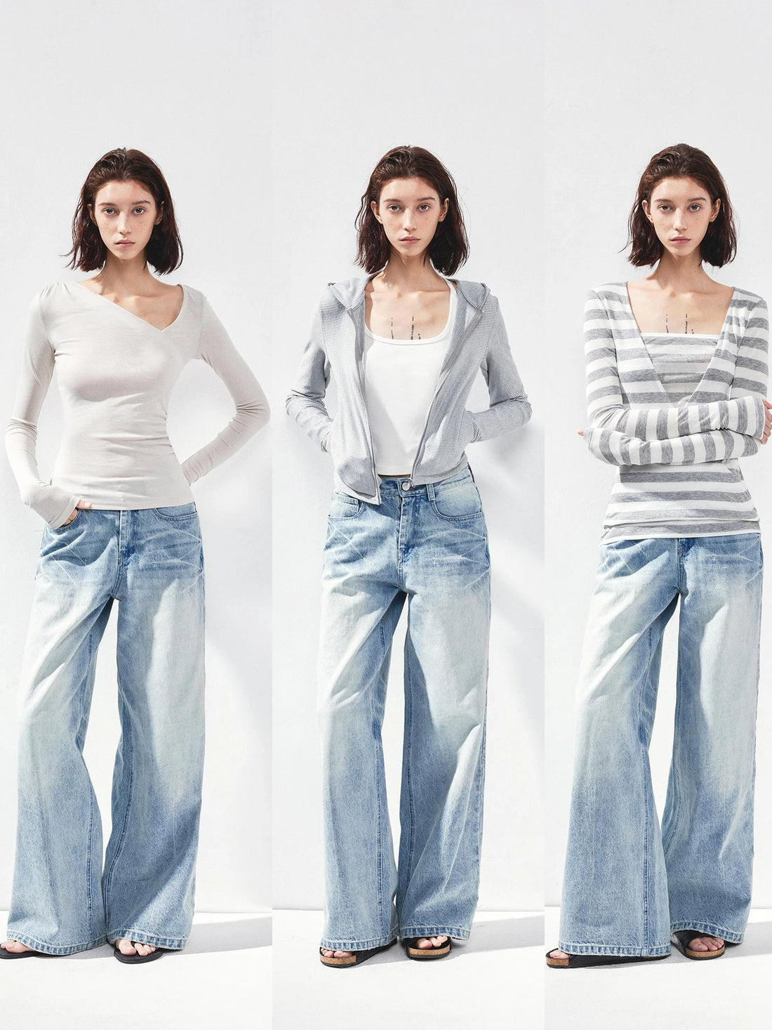 kvkv Vintage Light Blue Washed Boyfriend Jeans