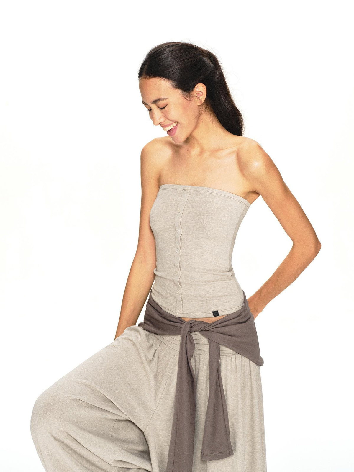 kvkv Vintage Oatmeal Slim Fit Structured Women&