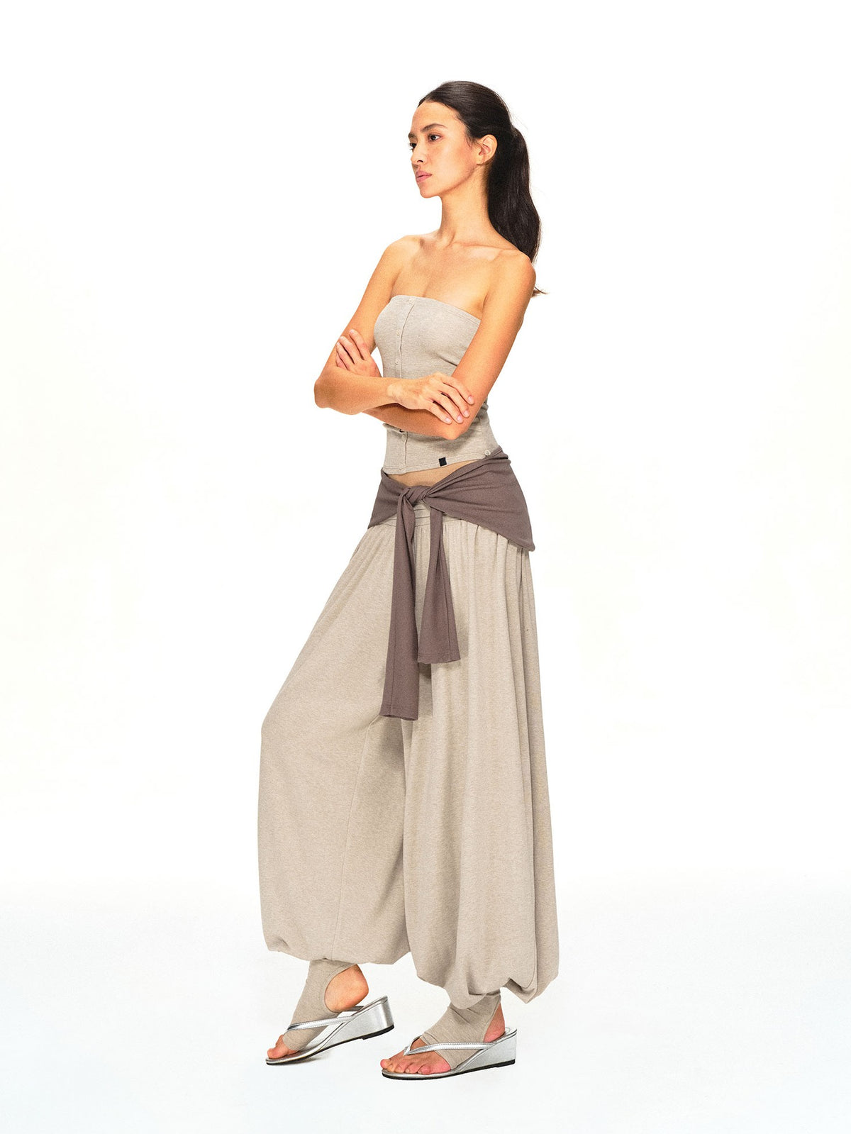 kvkv Vintage Oatmeal Slim Fit Structured Women&