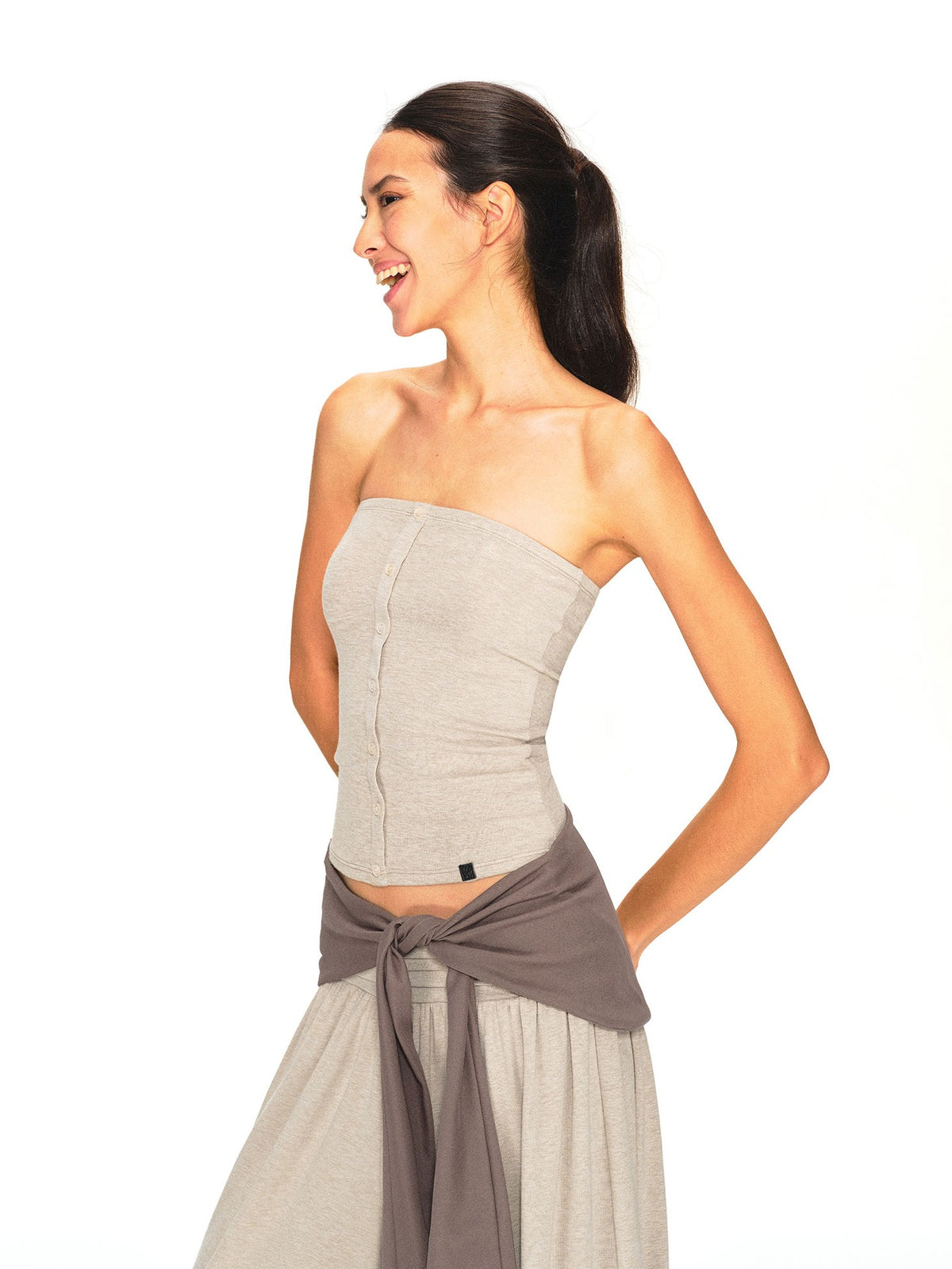 kvkv Vintage Oatmeal Slim Fit Structured Women&
