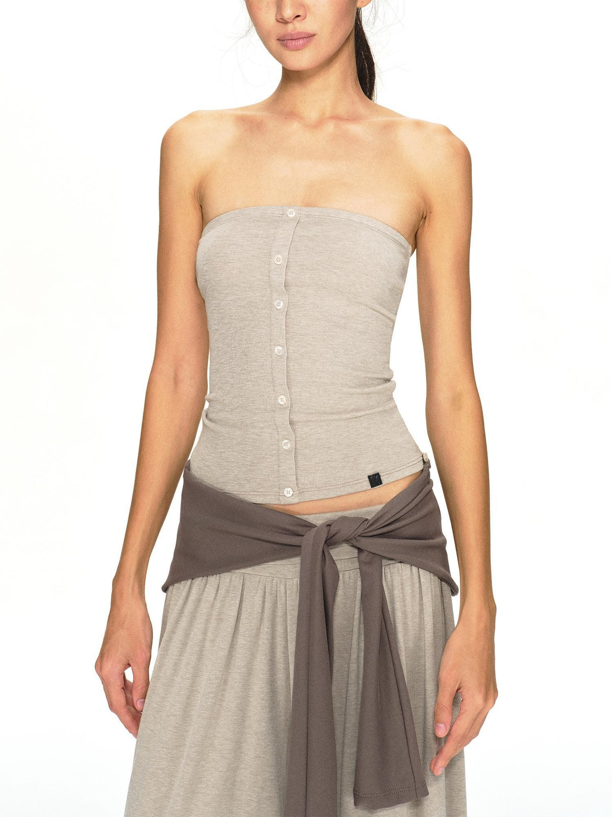 kvkv Vintage Oatmeal Slim Fit Structured Women&