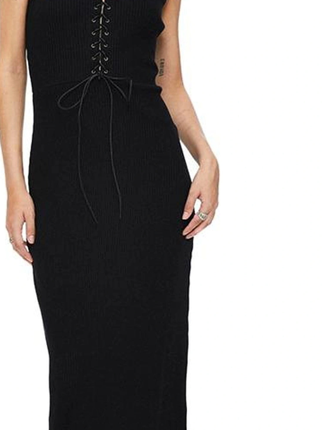 Vintage Serein Sandglass Strap Reversible Dress