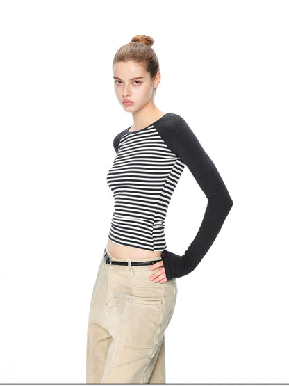 kvkv Vintage Stripe Slub Knit Tee