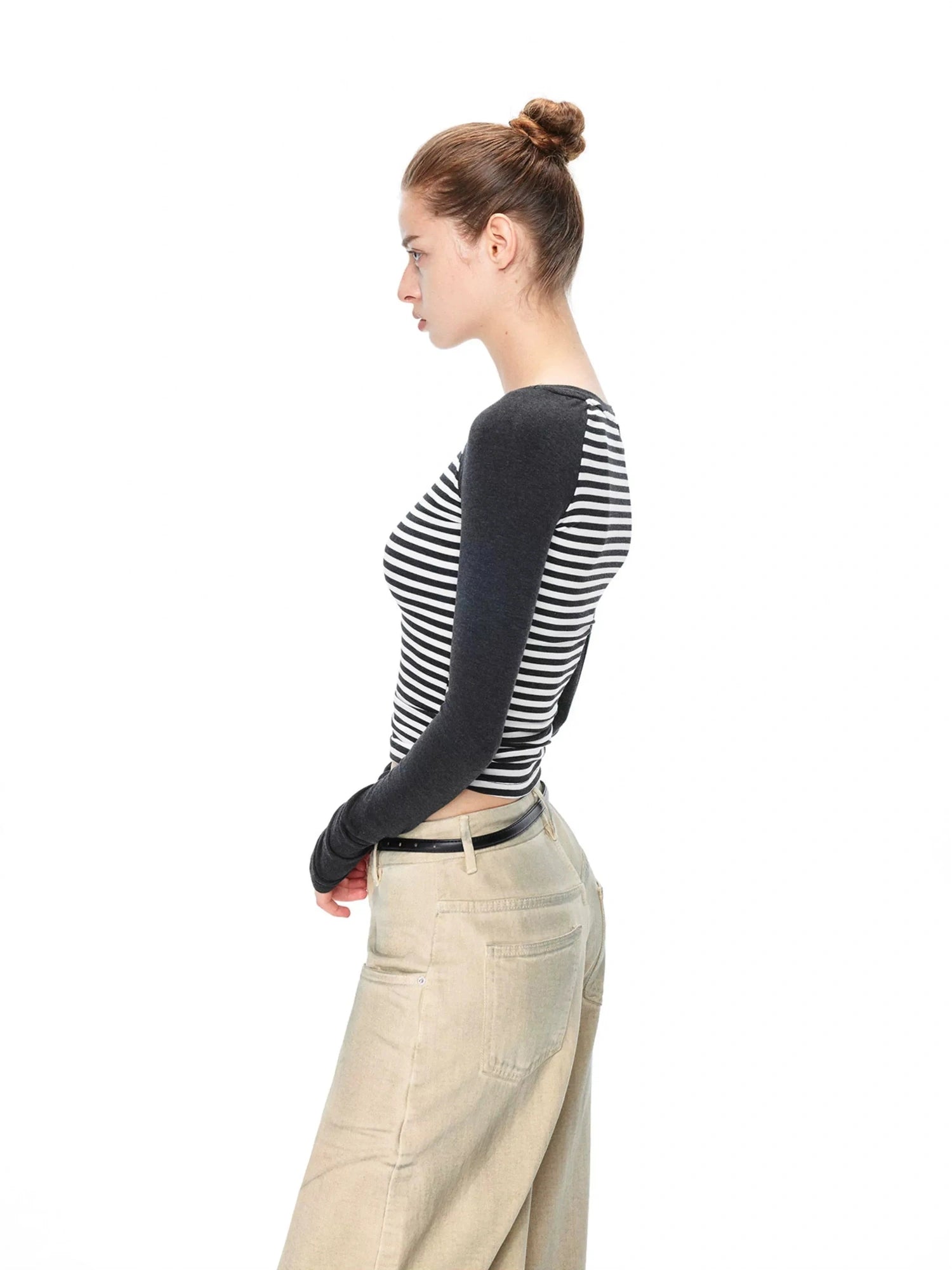 kvkv Vintage Stripe Slub Knit Tee