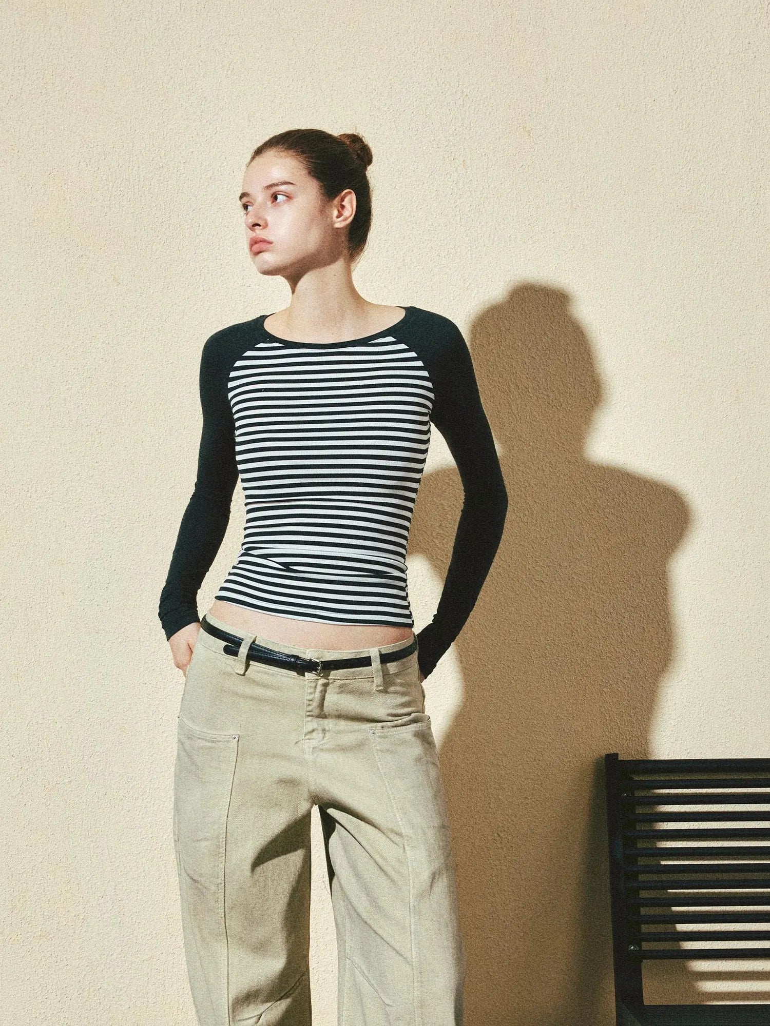 kvkv Vintage Stripe Slub Knit Tee