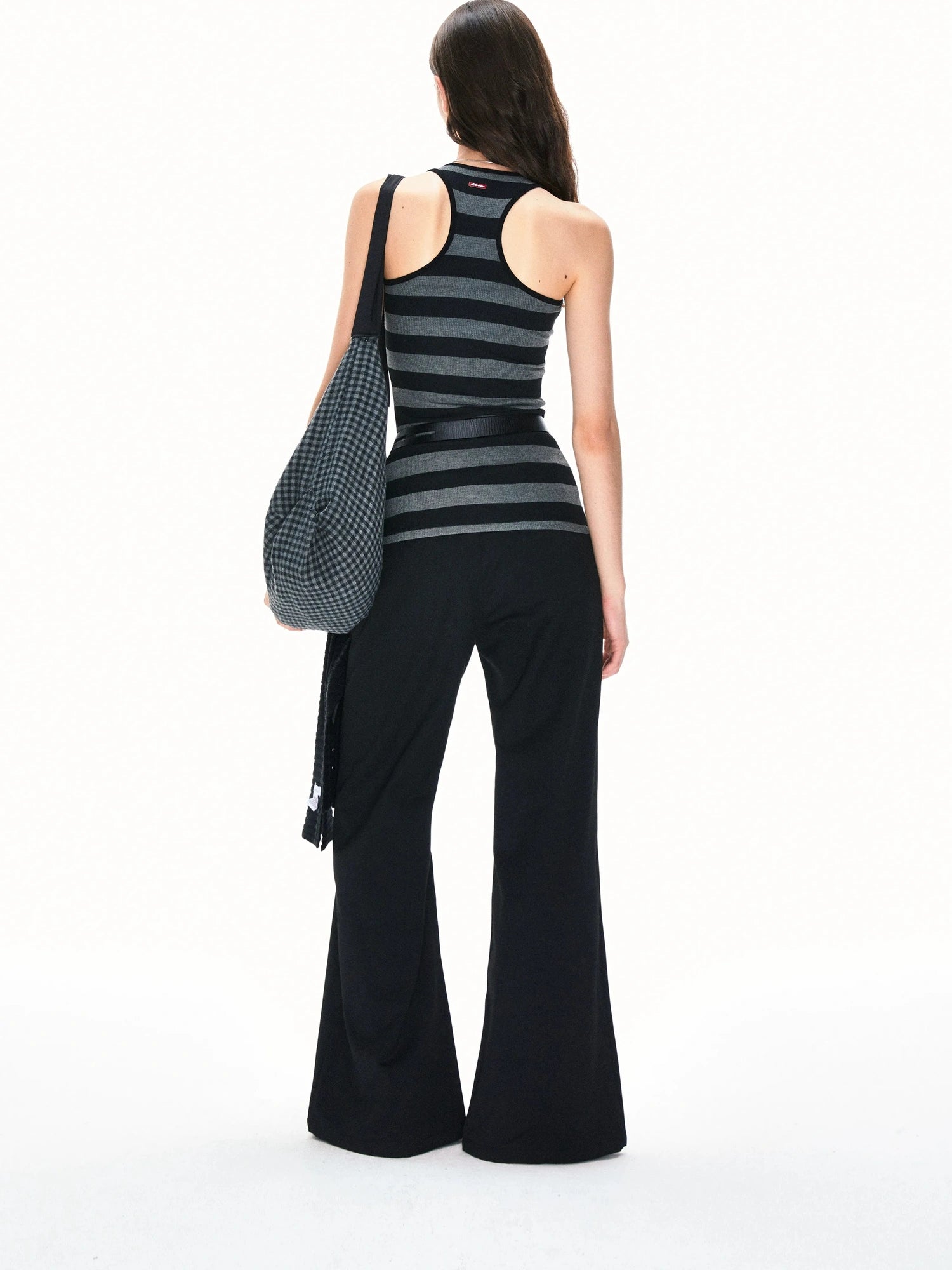 kvkv Vintage U Neck Stripe Vest