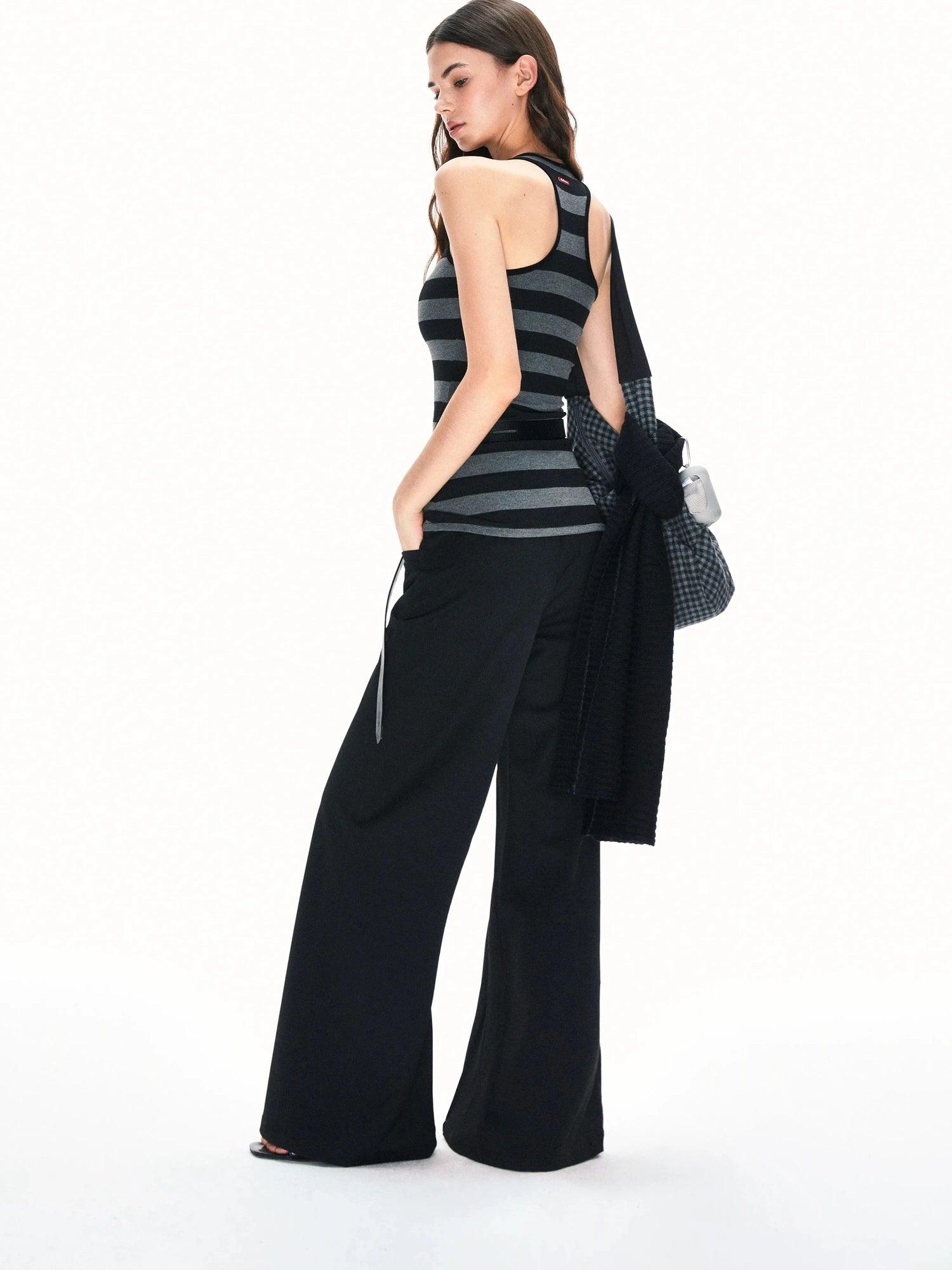 kvkv Vintage U Neck Stripe Vest