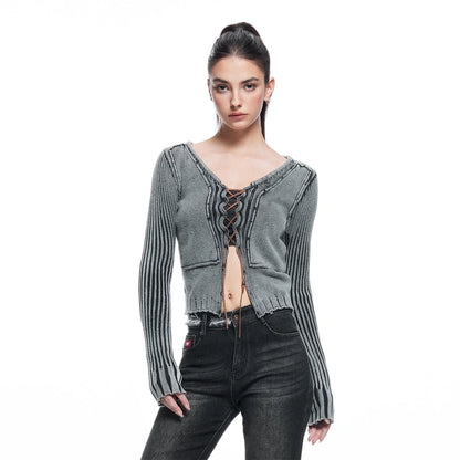 kvkv_Vintage_Washed_Wool_Knit_Cardigan_V-neck_Long_Sleeve_MISSTT