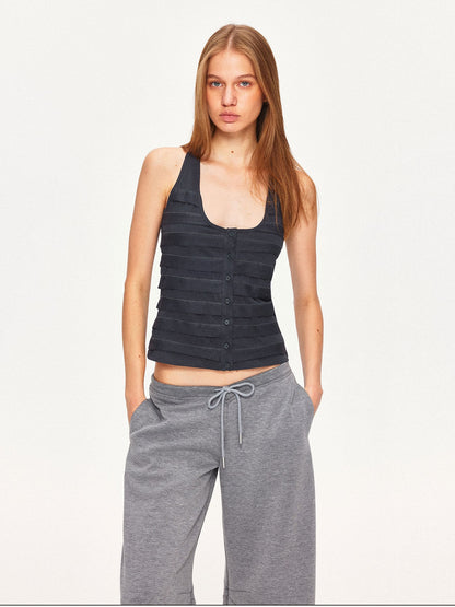 kvkv Wavy Snowflake Textured Spliced Tie Knit Women&