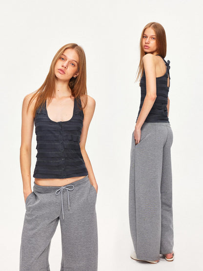 kvkv Wavy Snowflake Textured Spliced Tie Knit Women&