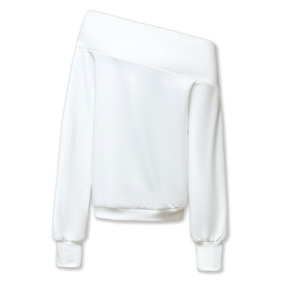 kvkv_White_Relaxed_Asymmetric_Shoulder_Buttoned_Longsleeve_Women&