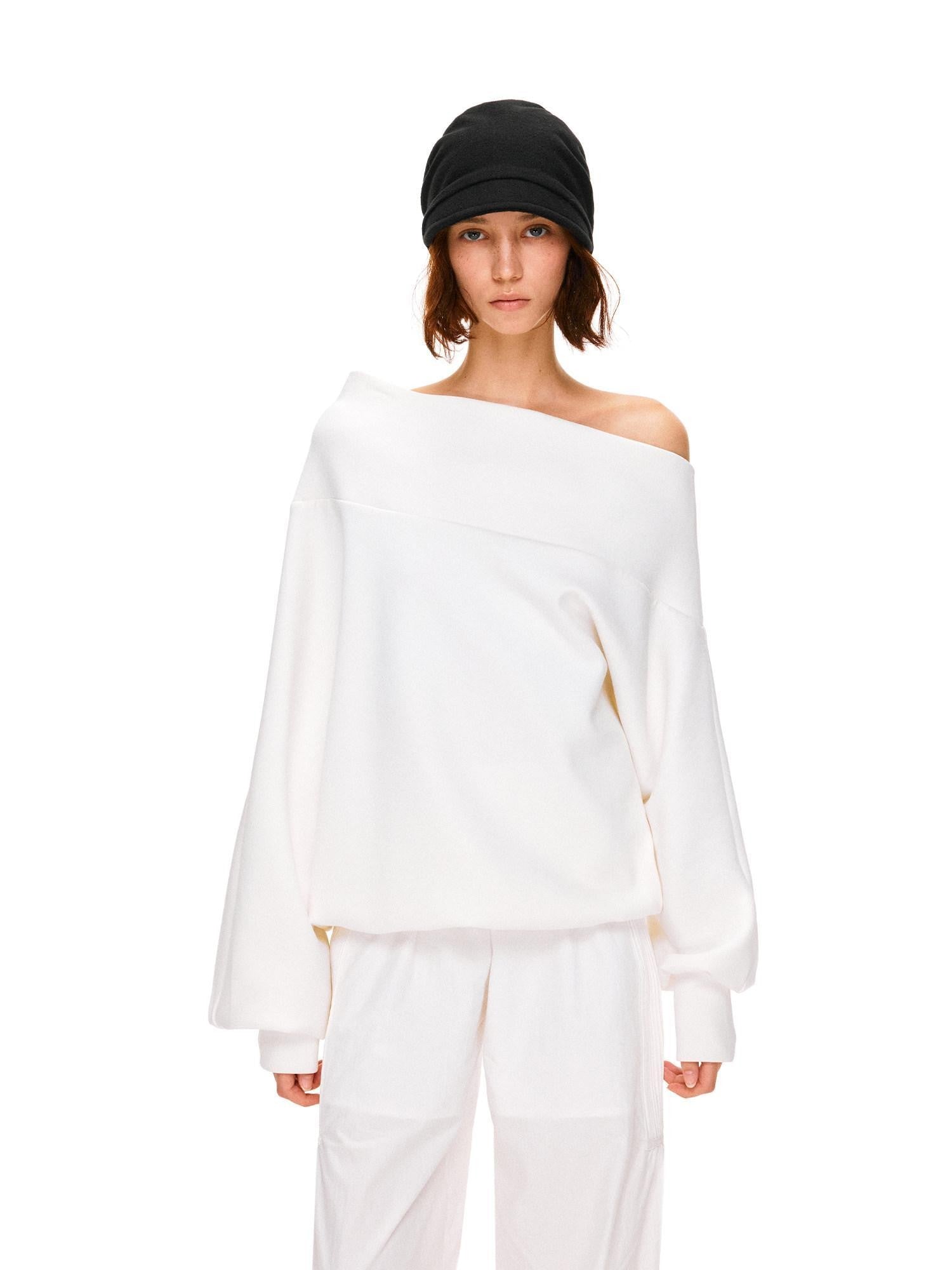 kvkv White Relaxed Asymmetric Shoulder Buttoned Longsleeve Women&