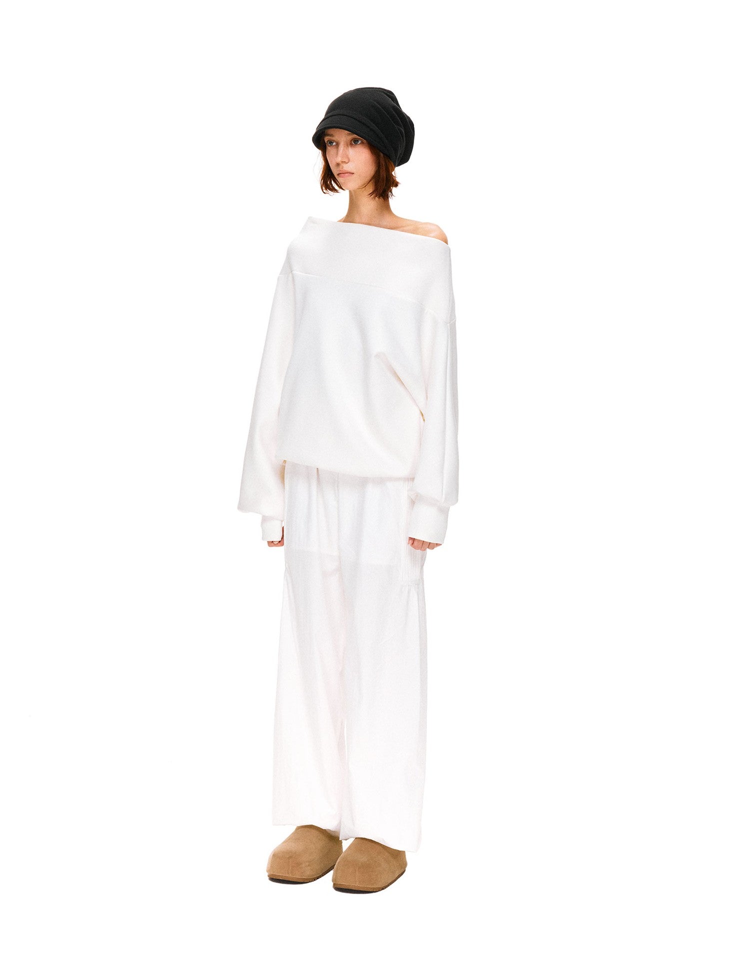 kvkv White Relaxed Asymmetric Shoulder Buttoned Longsleeve Women&