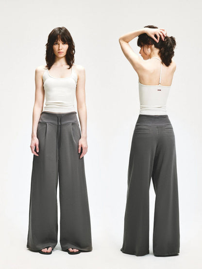 KVKV Yoga Clothing Brand - Wide Leg Ribbed Jogger Pants