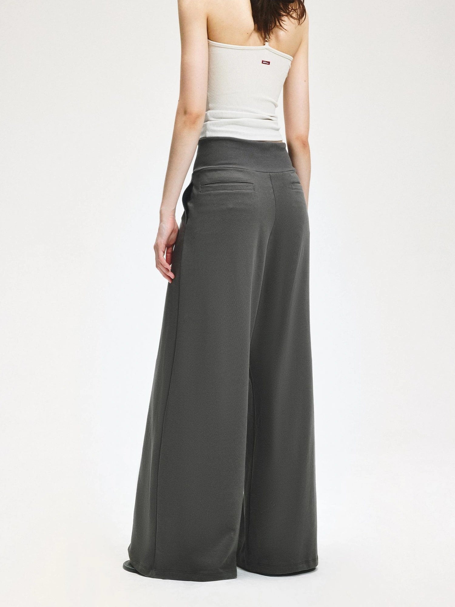 KVKV Yoga Clothing Brand - Wide Leg Ribbed Jogger Pants