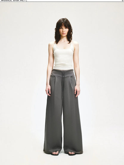 KVKV Yoga Clothing Brand - Wide Leg Ribbed Jogger Pants