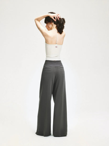 KVKV Yoga Clothing Brand - Wide Leg Ribbed Jogger Pants
