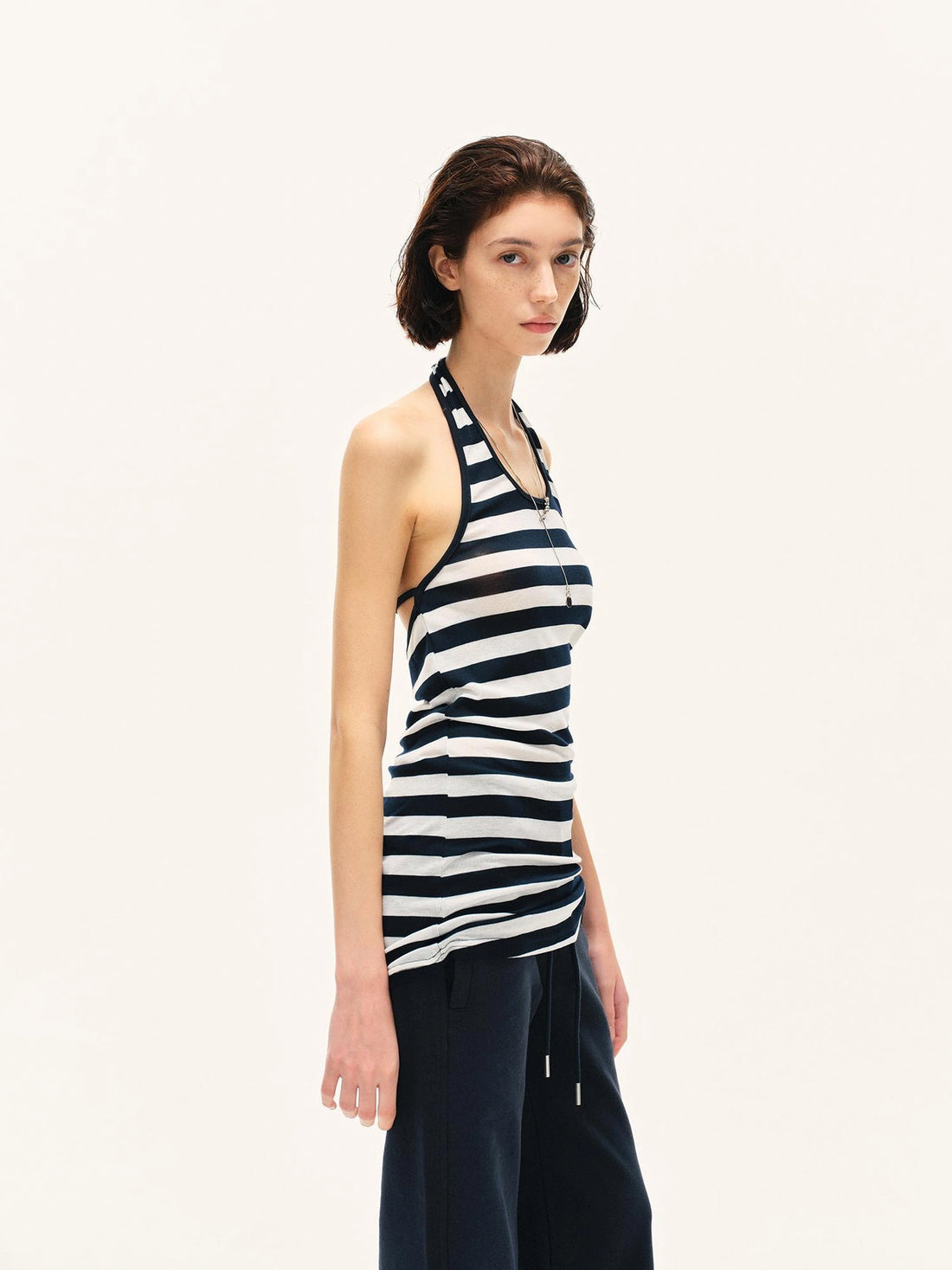 kvkv Wide Stripe Halter Top