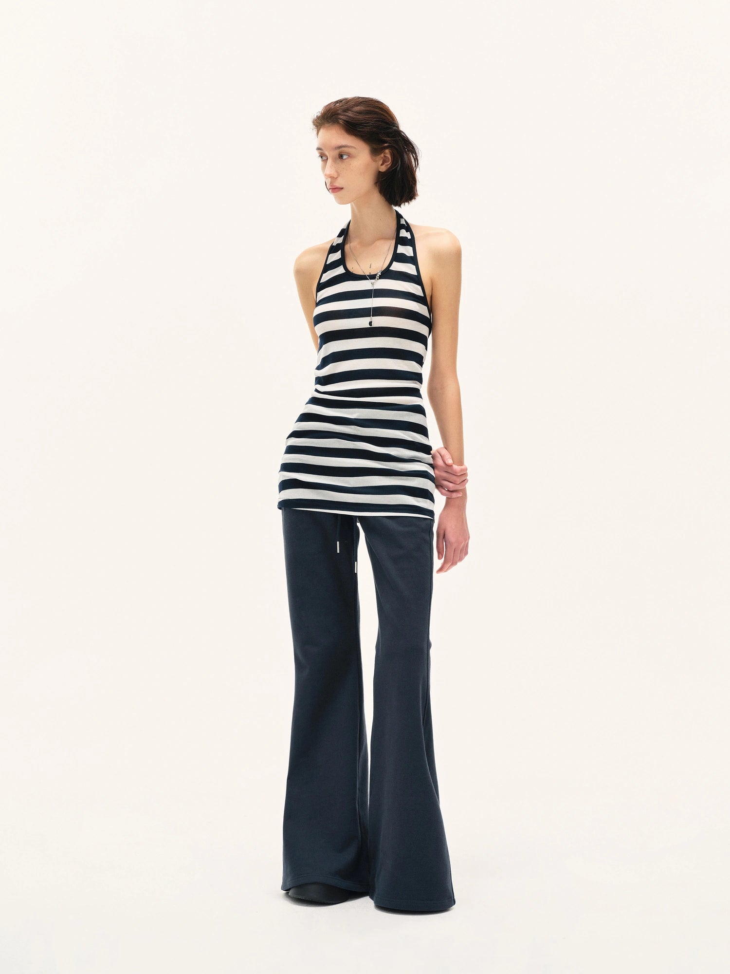 kvkv Wide Stripe Halter Top