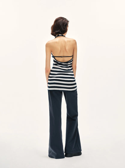 kvkv Wide Stripe Halter Top
