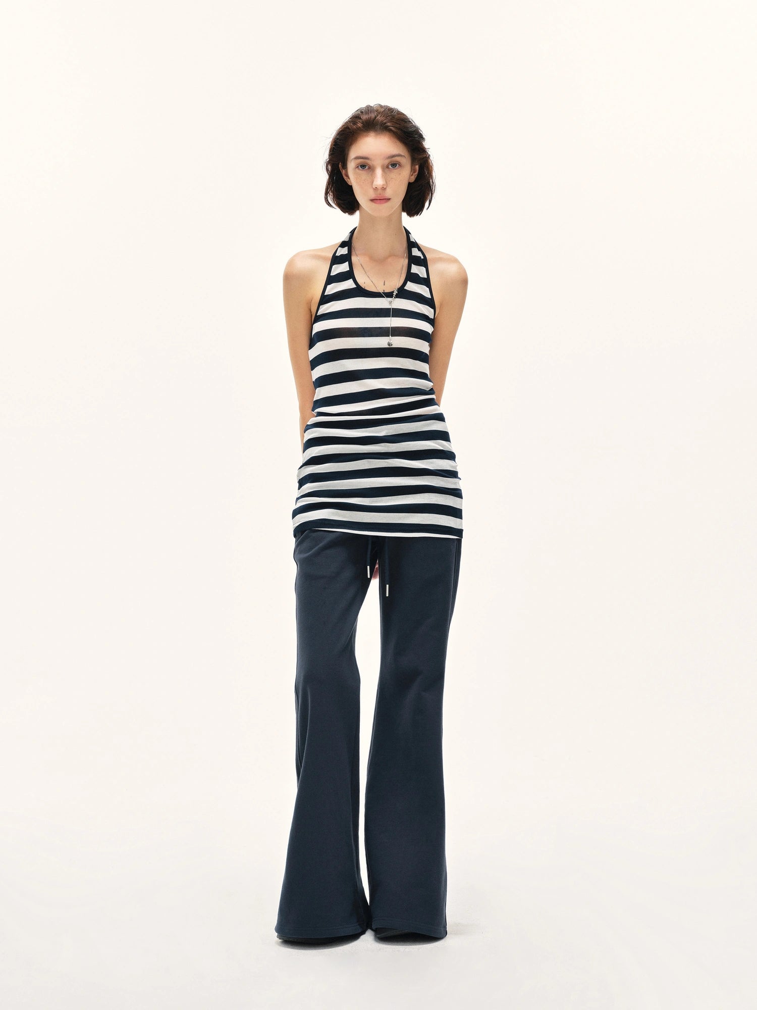 kvkv Wide Stripe Halter Top