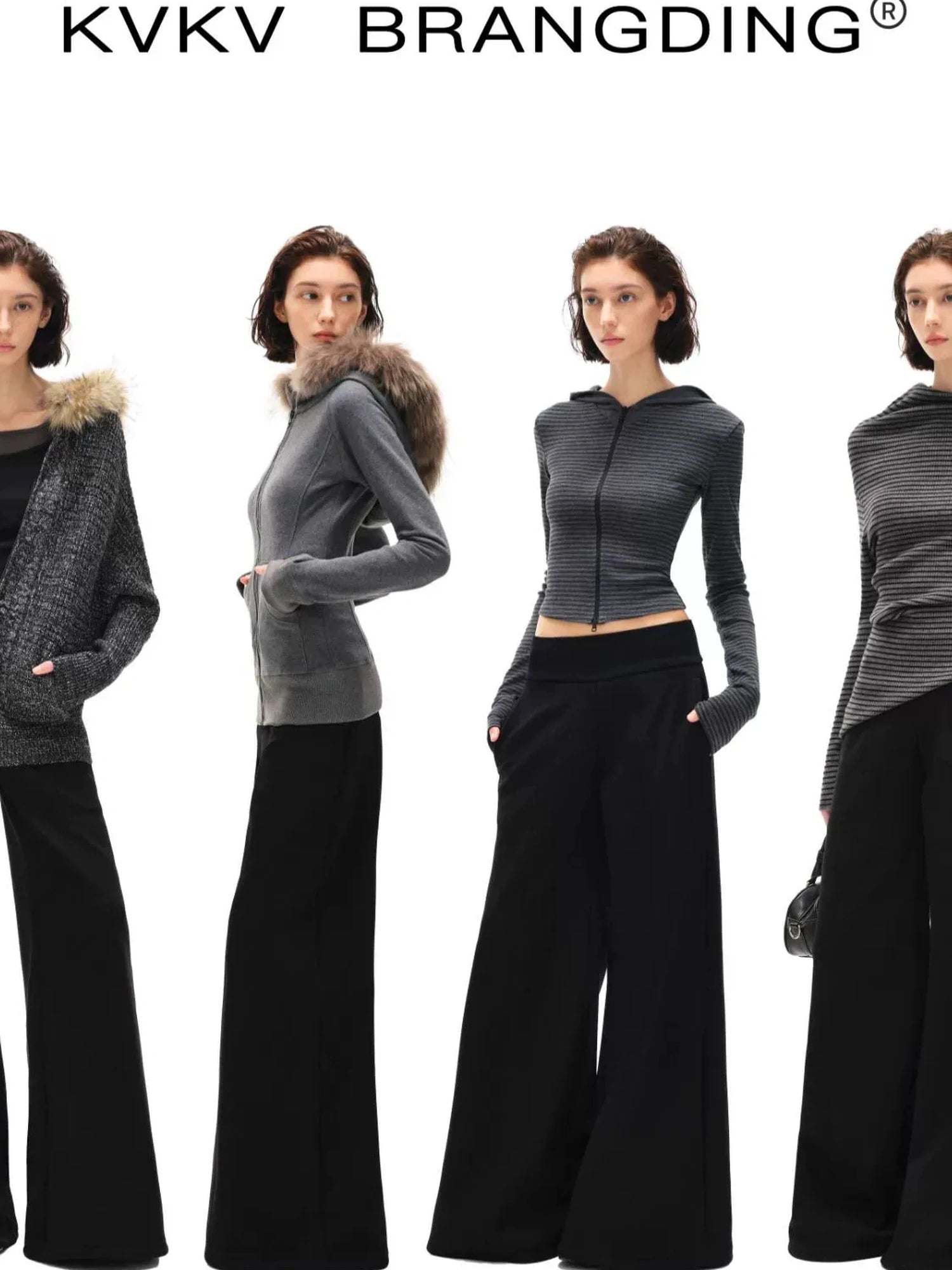 kvkv Wide Waistband Air Layer Straight Leg Sweatpants