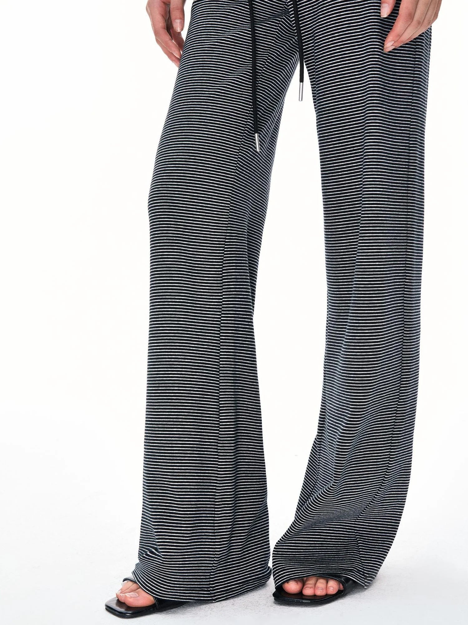kvkv Wide Waistband Stripe Jogger Pants