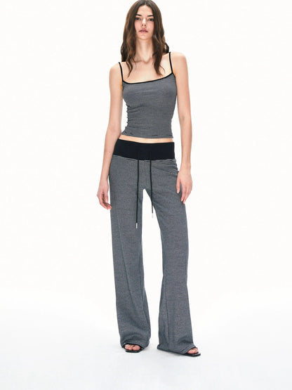 kvkv Wide Waistband Stripe Jogger Pants